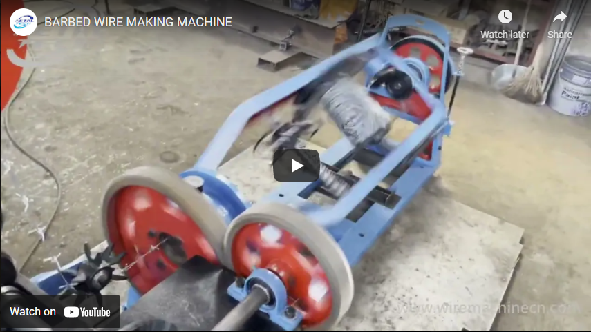 Vidéo de la machine de fabrication de fil barbelé